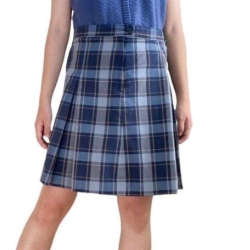 Pleated Plaid Uniform Skirt